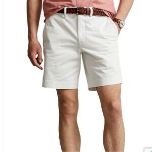 NWOT Polo Ralph Lauren White High Rise Relaxed Fit Shorts 100%
Cotton Si…